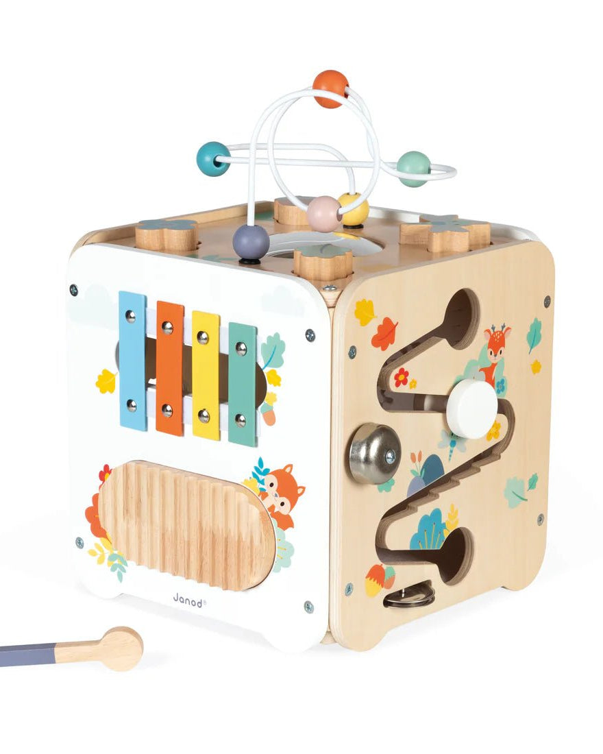 Cube multi - activités Pure - Jouets d'éveil - Boutique LeoLudo - Janod