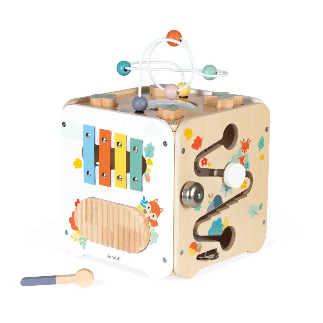 Cube multi - activités Pure - Jouets d'éveil - Boutique LeoLudo - Janod