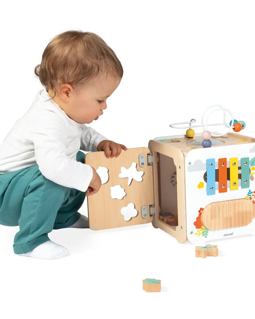 Cube multi - activités Pure - Jouets d'éveil - Boutique LeoLudo - Janod