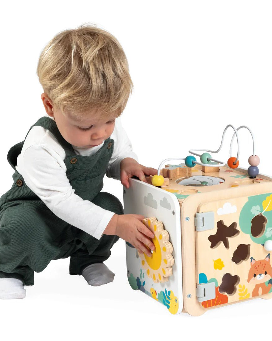 Cube multi - activités Pure - Jouets d'éveil - Boutique LeoLudo - Janod