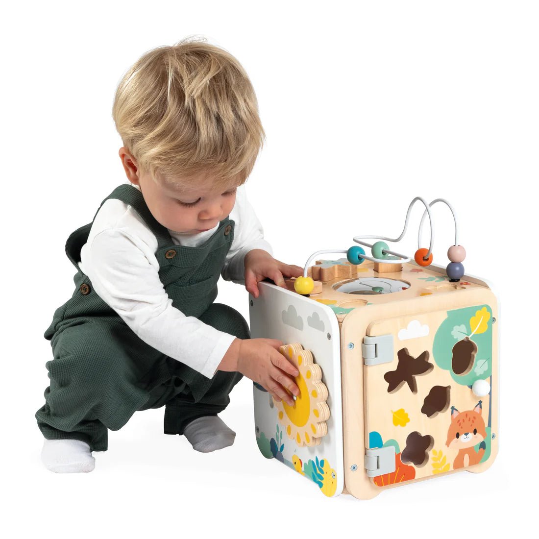 Cube multi - activités Pure - Jouets d'éveil - Boutique LeoLudo - Janod