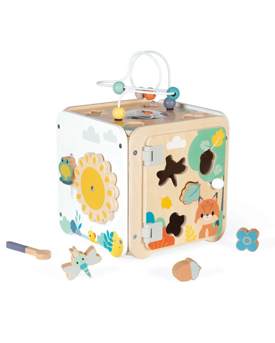 Cube multi - activités Pure - Jouets d'éveil - Boutique LeoLudo - Janod