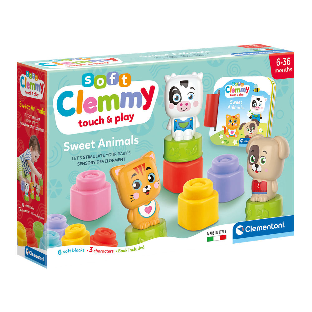 Cubes & animaux Baby Clemmy - Jouets à trier & empiler - Boutique LeoLudo - Clementoni