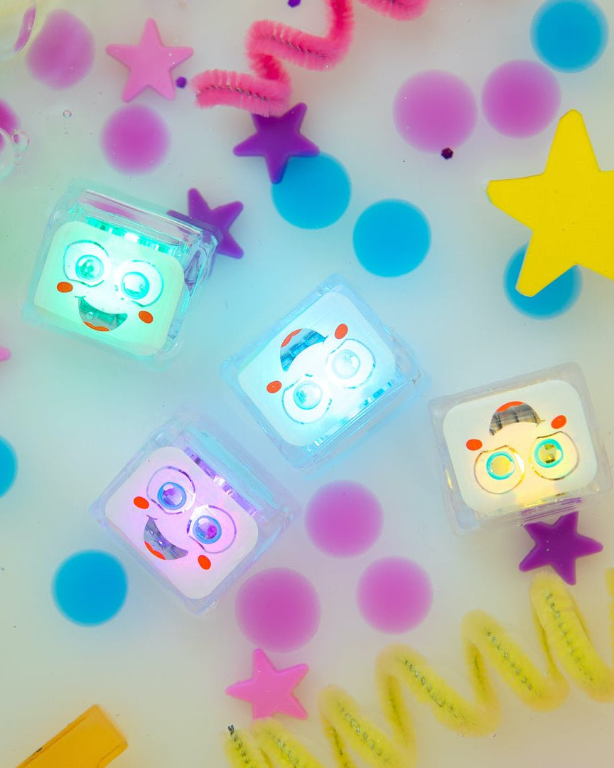 Cubes lumineux pour le bain Glo Pals (paquet de 4)Jouets de bain# - Boutique LeoLudo