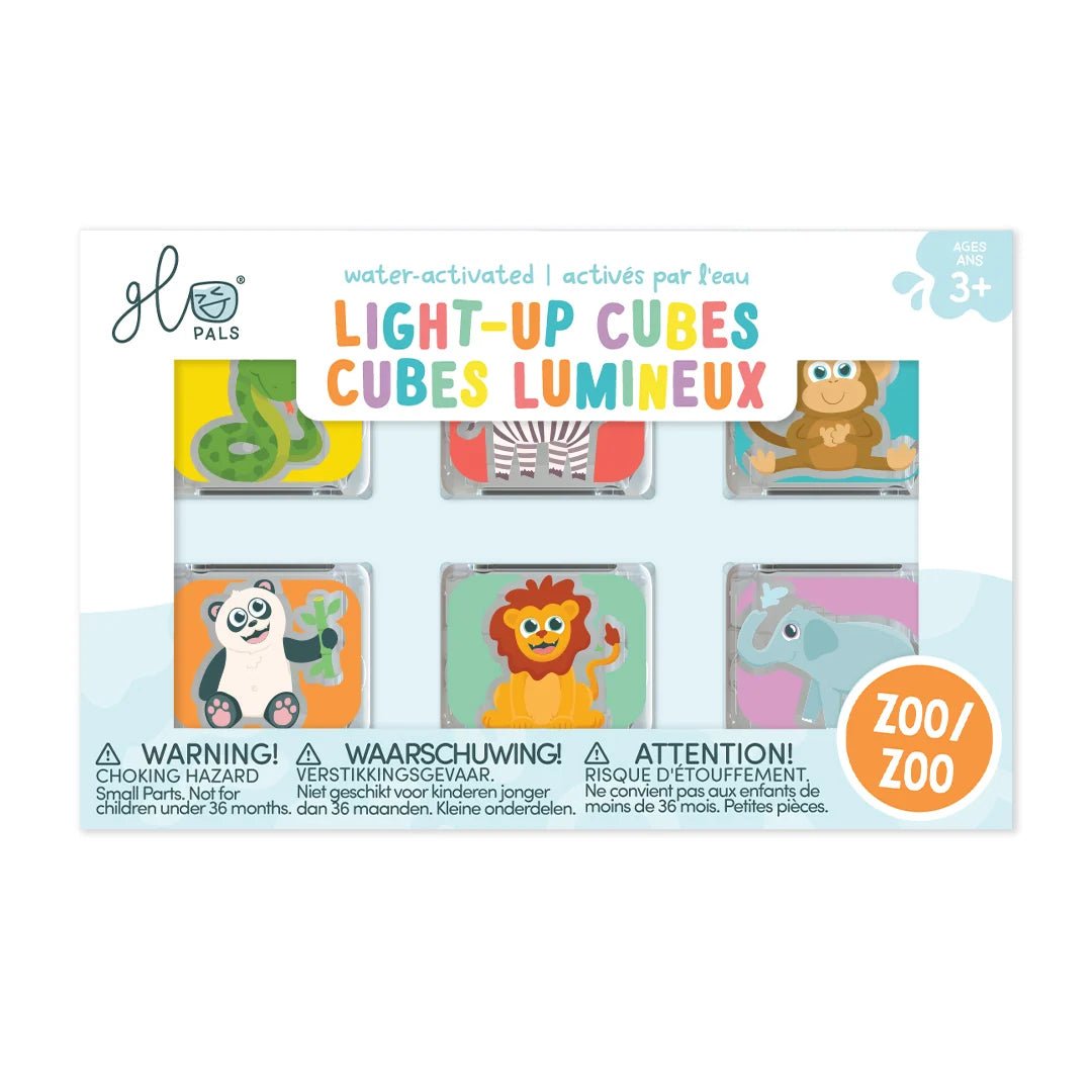 Cubes lumineux thématique pour le bain Glo Pals (paquet de 6) -Jouets de bain- Boutique LeoLudo-Glo Pals