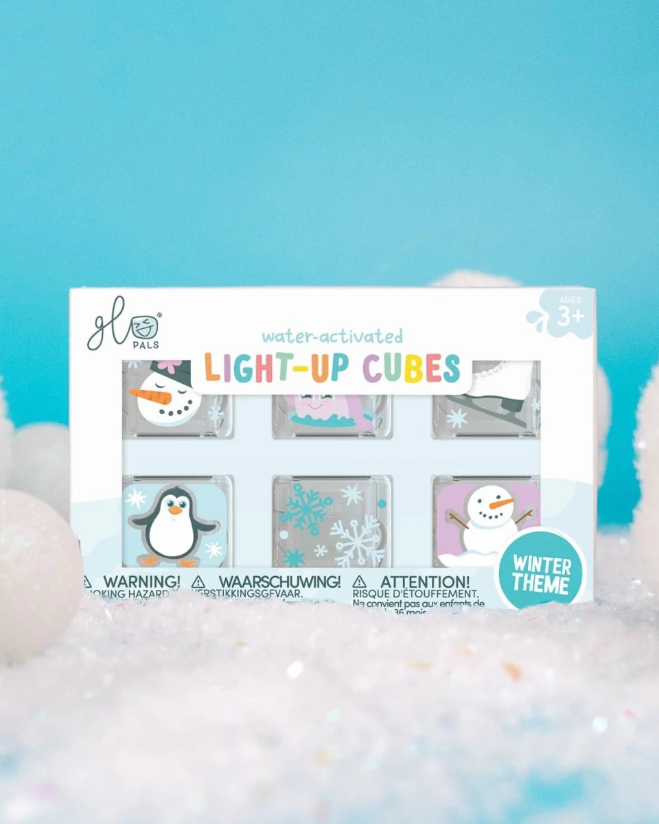 Cubes lumineux thématique pour le bain Glo Pals (paquet de 6) - Jouets de bain - Boutique LeoLudo - Glo Pals