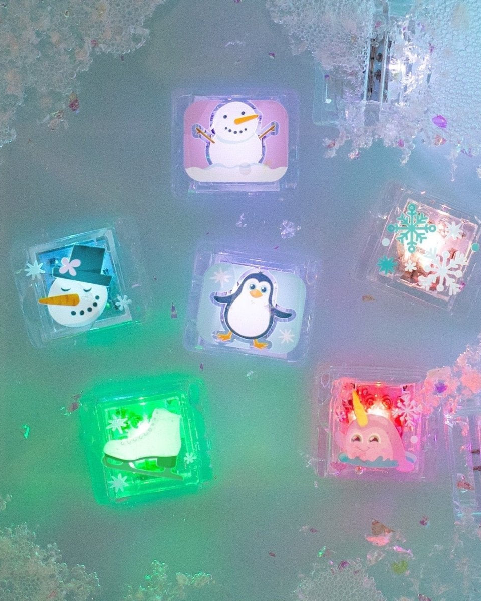 Cubes lumineux thématique pour le bain Glo Pals (paquet de 6) - Jouets de bain - Boutique LeoLudo - Glo Pals