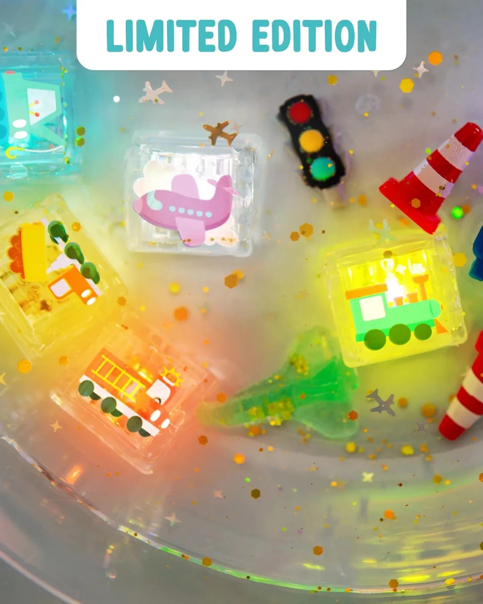 Cubes lumineux thématique pour le bain Glo Pals (paquet de 6) - Jouets de bain - Boutique LeoLudo - Glo Pals
