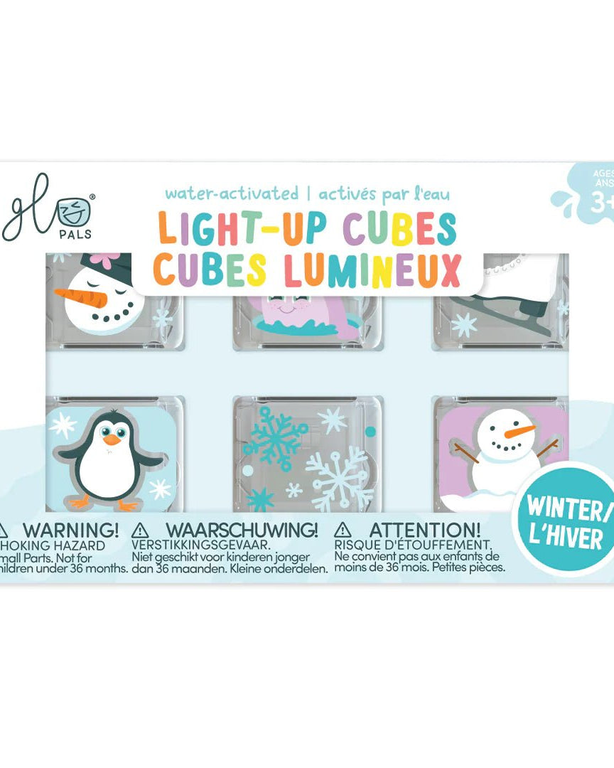 Cubes lumineux thématique pour le bain Glo Pals (paquet de 6) - Jouets de bain - Boutique LeoLudo - Glo Pals