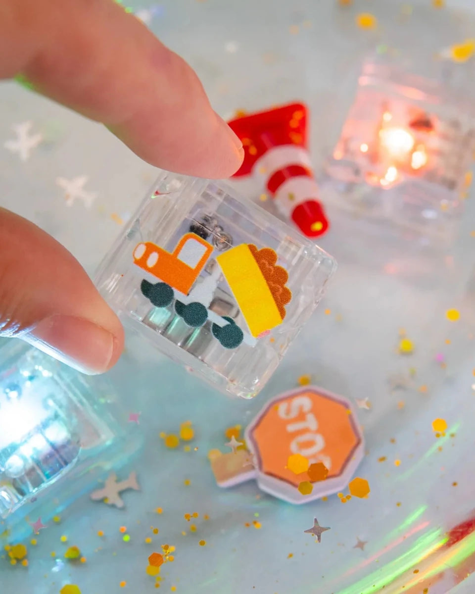 Cubes lumineux thématique pour le bain Glo Pals (paquet de 6) - Jouets de bain - Boutique LeoLudo - Glo Pals
