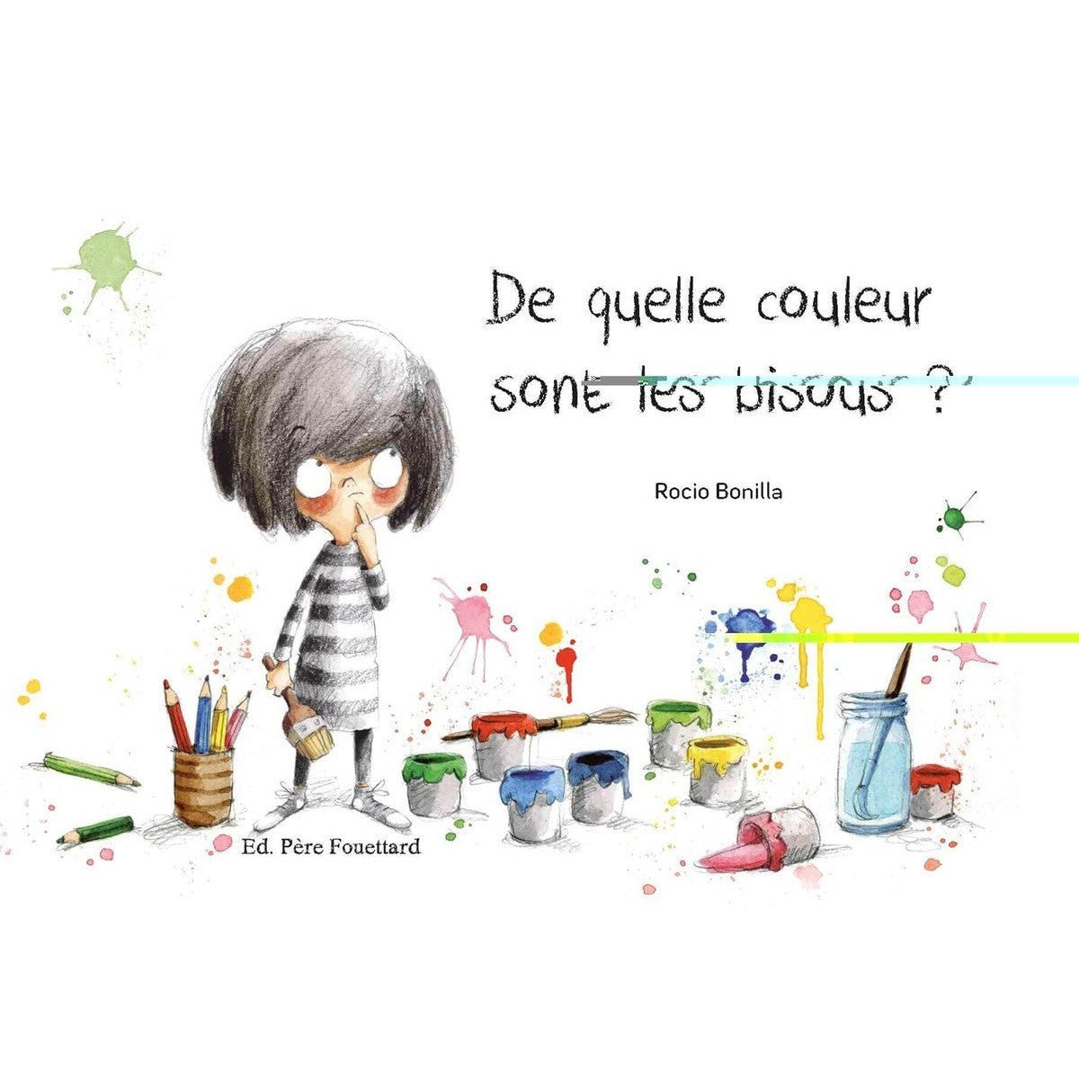 De quelles couleurs sont les bisous? - Livres - Boutique LeoLudo - Père Fouettard