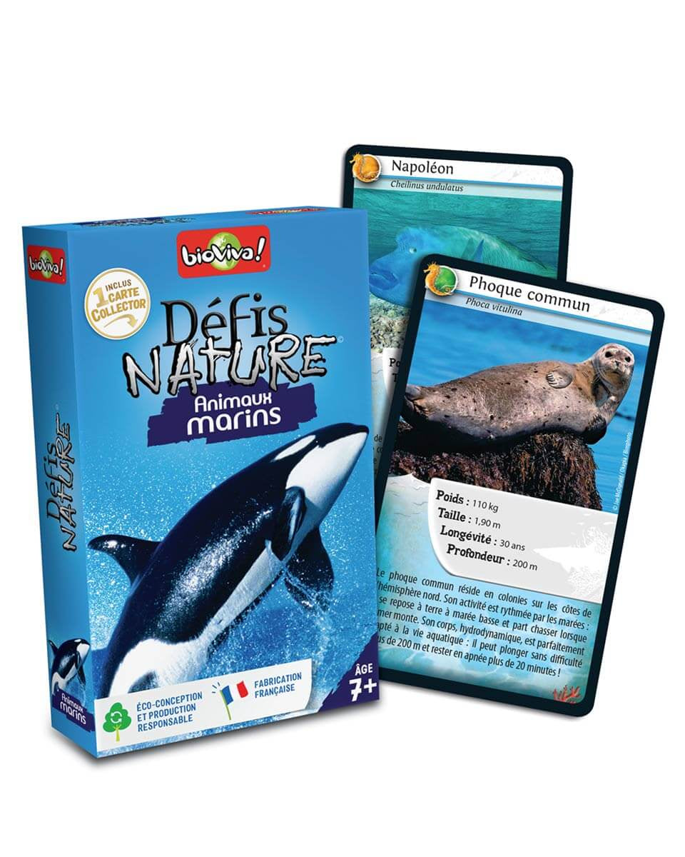 Défis Nature - Animaux marins - Jeux de société - Boutique LeoLudo - Bioviva