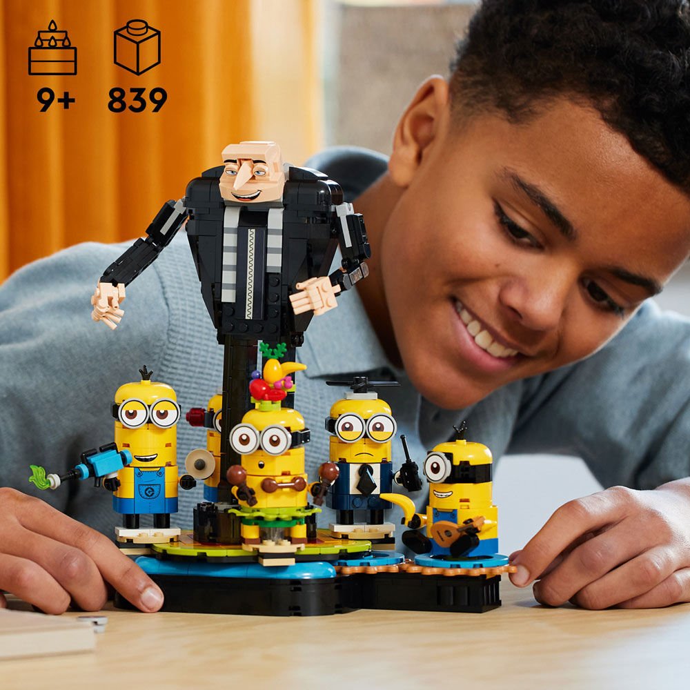 Détestable Moi 4 - Gru et Minions en briques (839 pcs) - Jeux de construction - Boutique LeoLudo - LEGO