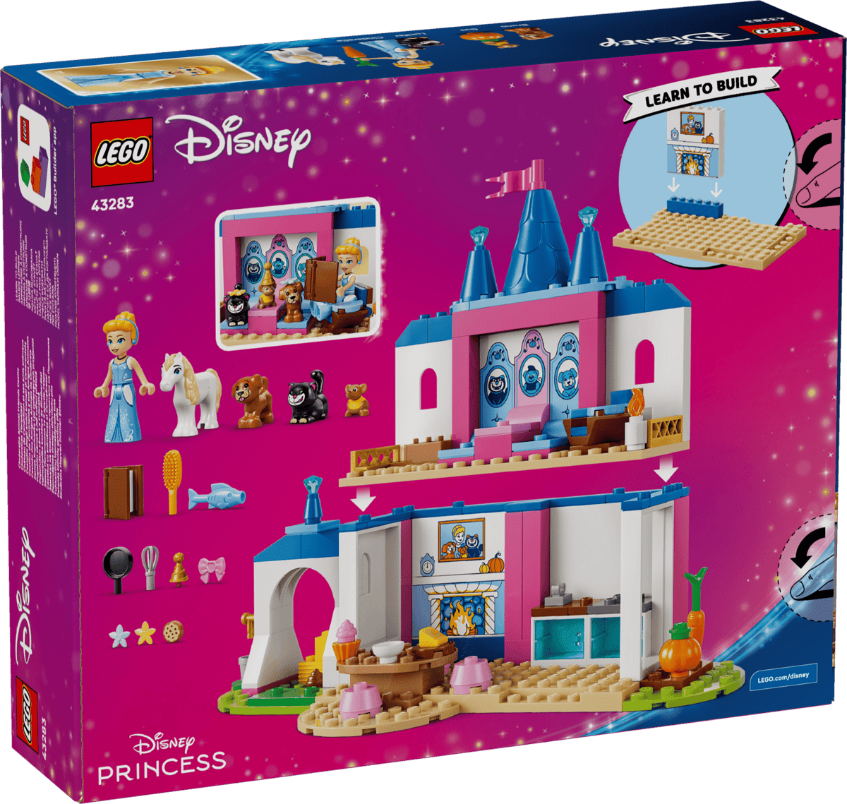 Disney - Château de Cendrillon et ses amis animaux – LEGO® -Ensembles de jeu- Boutique LeoLudo-LEGO