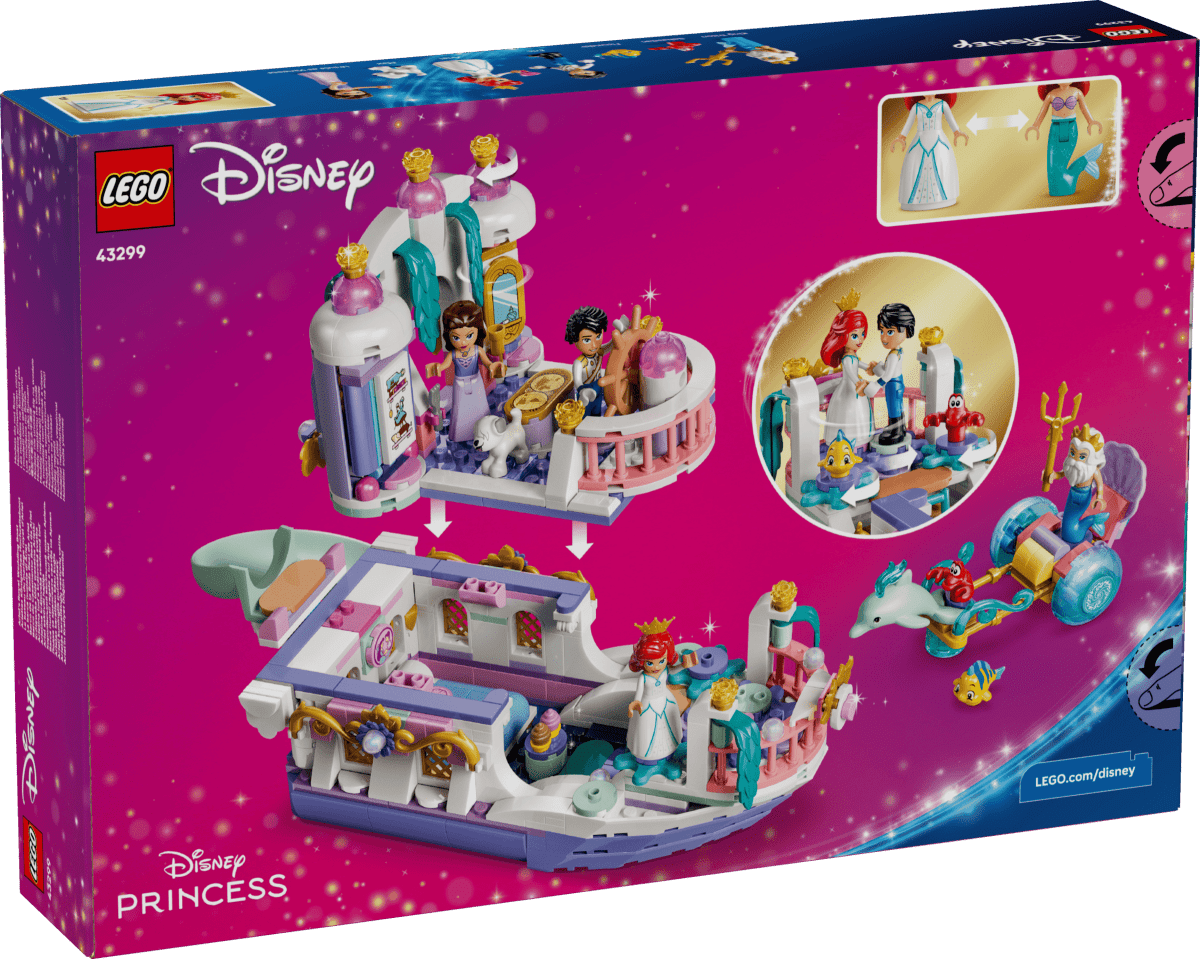 Disney - Le bateau du mariage royal d'Ariel – LEGO® -Ensembles de jeu- Boutique LeoLudo-LEGO