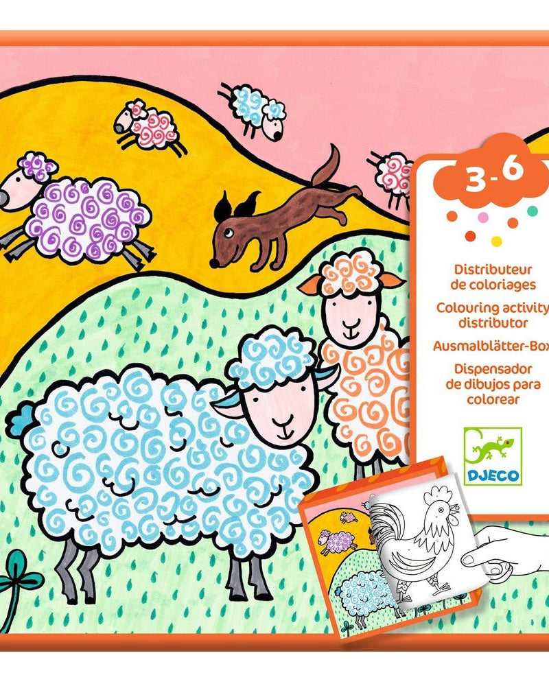 Distributeur de coloriages - Ferme - Art & bricolage - Boutique LeoLudo - Djeco