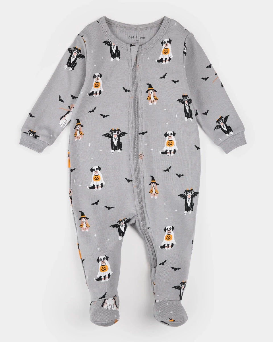 Dormeuse à pieds intégrés Gris Moyen -Vêtements- Boutique LeoLudo-Petit Lem