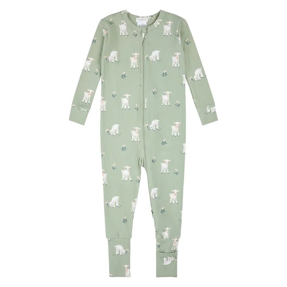 Dormeuse sauge - Petit Agneau (0 - 12M) - Vêtements - Boutique LeoLudo - Petit Lem