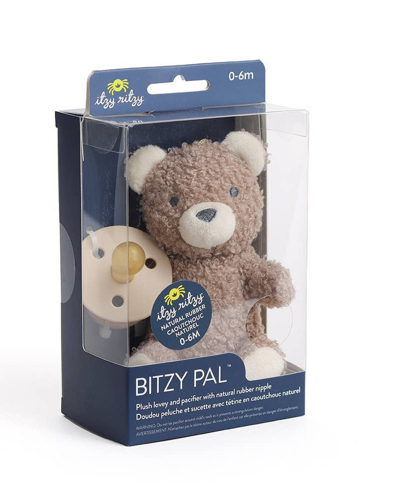 Doudou apaisant bébé avec suce – The Bitzy Pal™ - Jouets de dentition - Boutique LeoLudo - Itzy Ritzy Canada