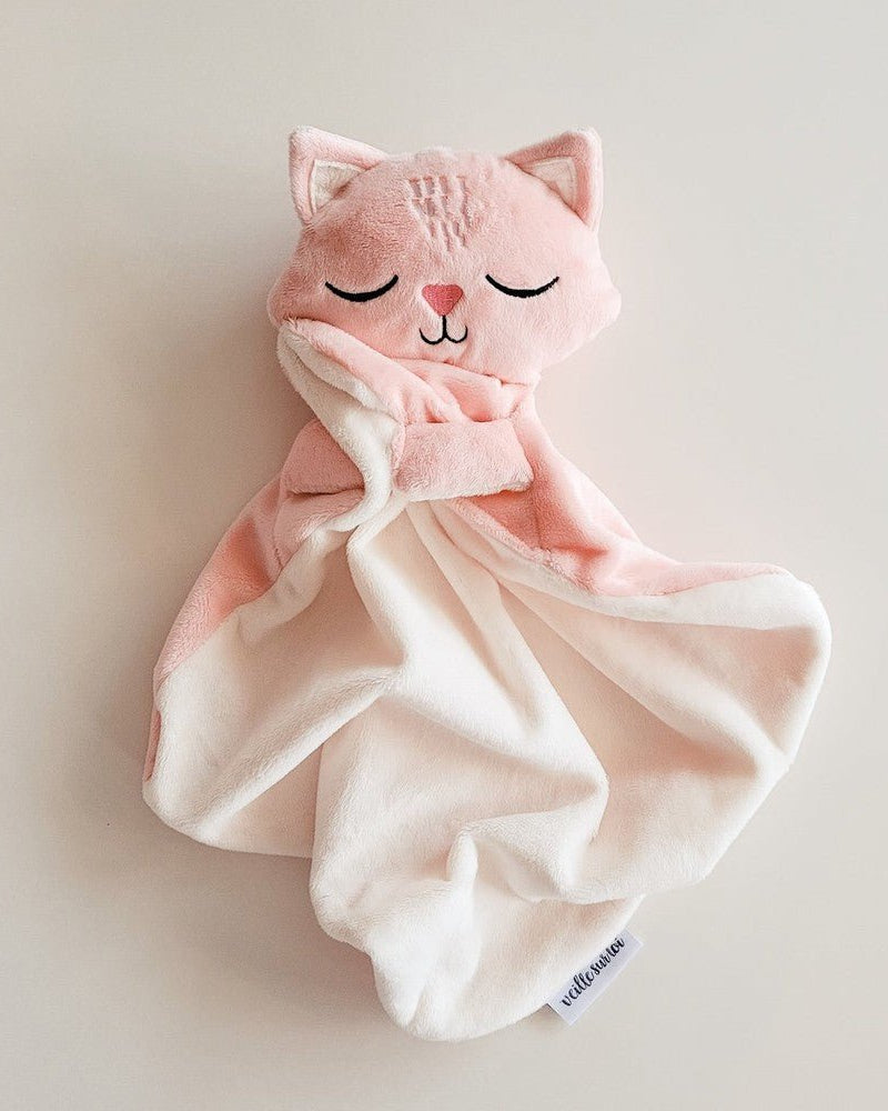Doudou chaton Charlotte endormie -Peluches- Boutique LeoLudo-Veille sur toi