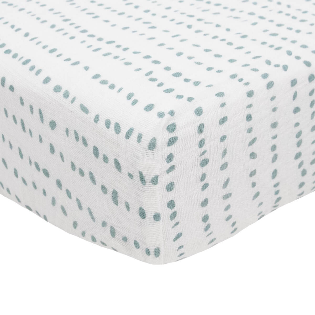 Drap contour en mousseline pour lit de bébé - Rayé - Literie - Boutique LeoLudo - Little Unicorn