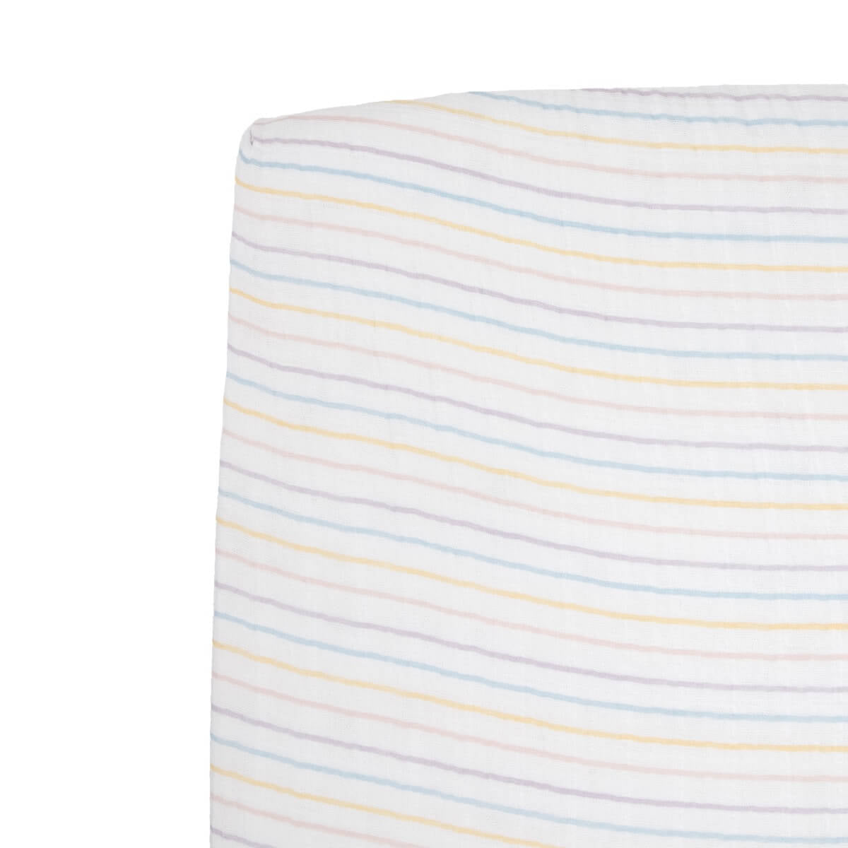 Drap contour en mousseline pour lit de bébé - Rayé - Literie - Boutique LeoLudo - Little Unicorn