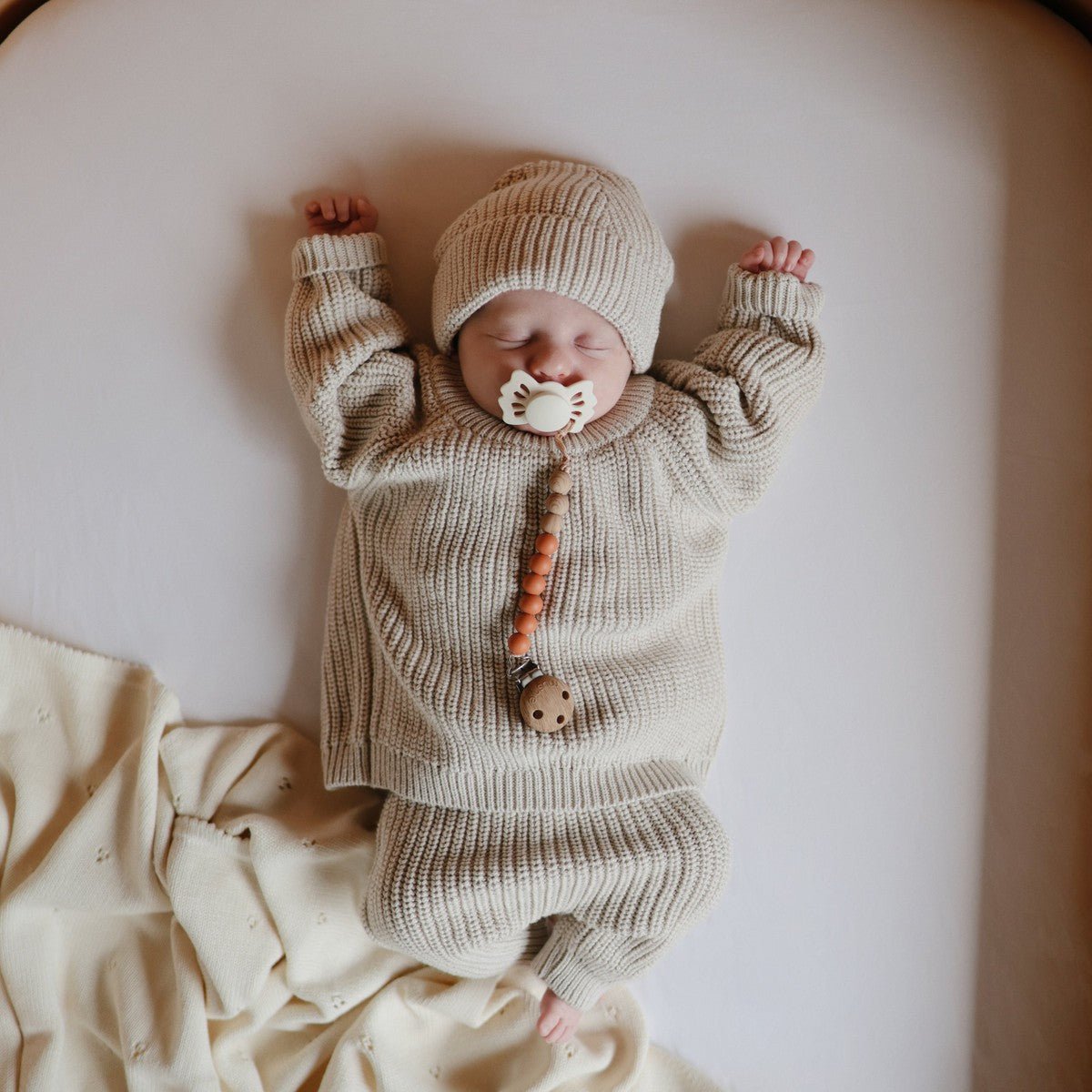 Drap de berceau extensible - Blanc - Literie - Boutique LeoLudo - Mushie