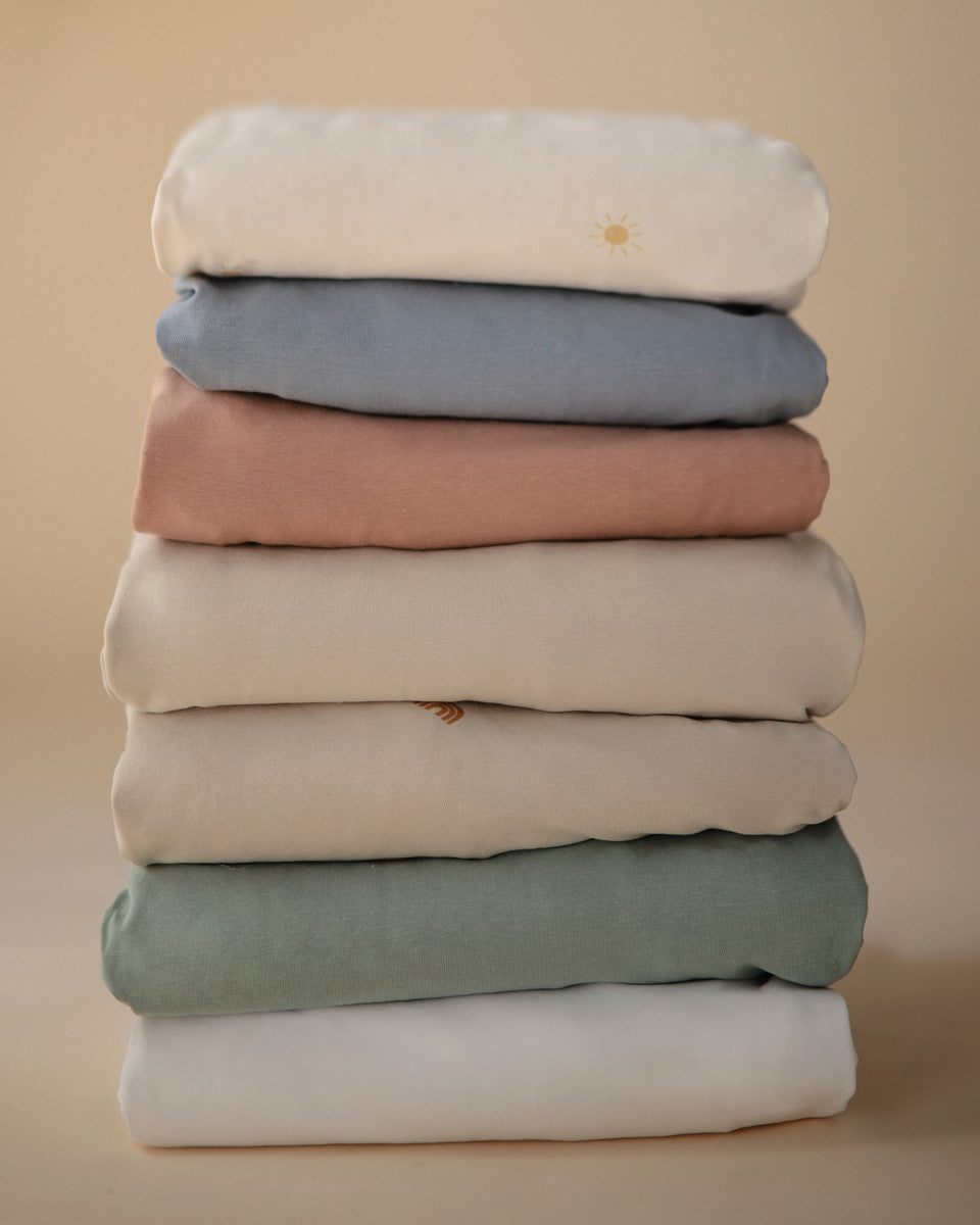 Drap de berceau extensible - Blanc - Literie - Boutique LeoLudo - Mushie