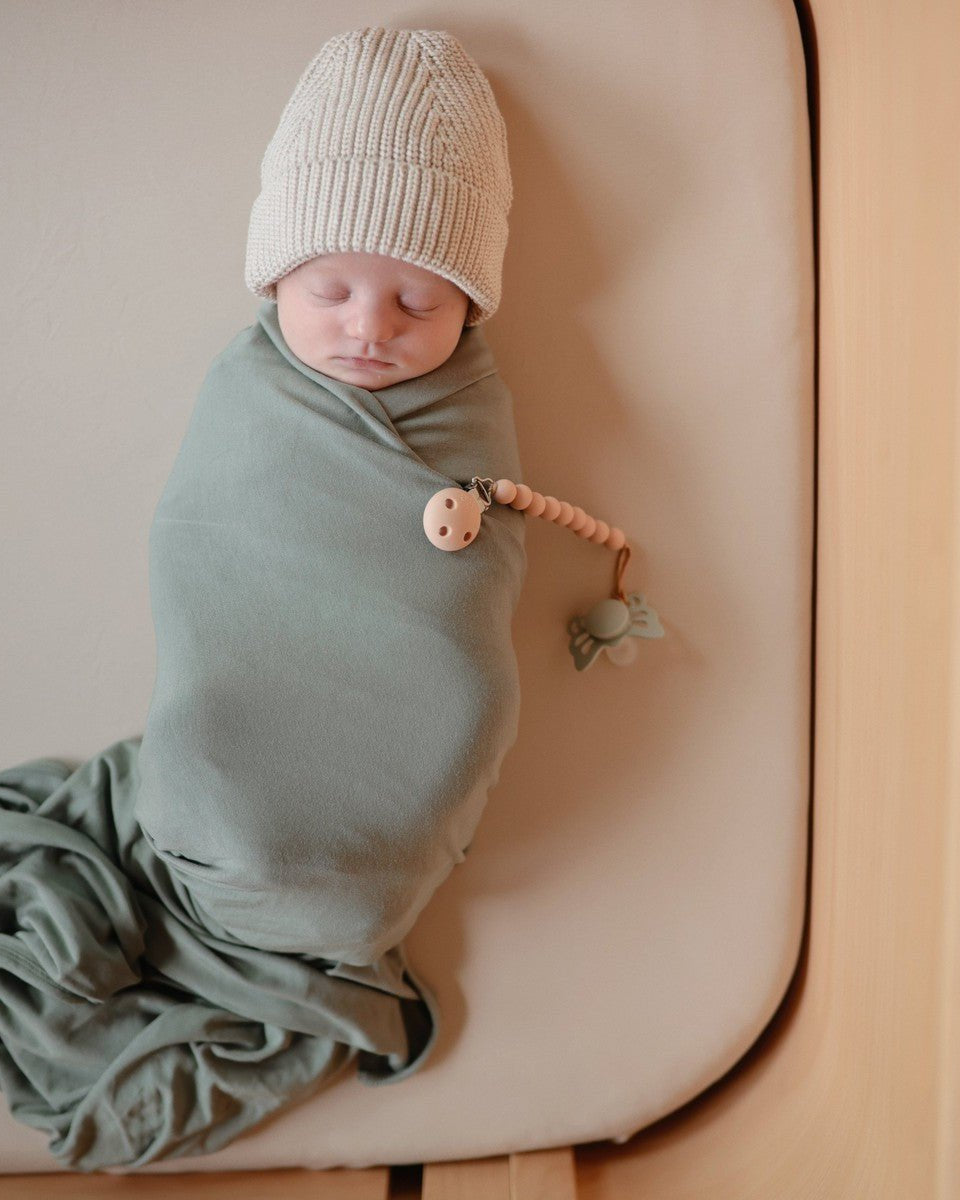 Drap de berceau extensible - Fog - Literie - Boutique LeoLudo - Mushie