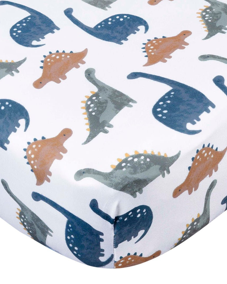 Drap de lit de bébé en tricot - Dino Time - Literie - Boutique LeoLudo - Gerber
