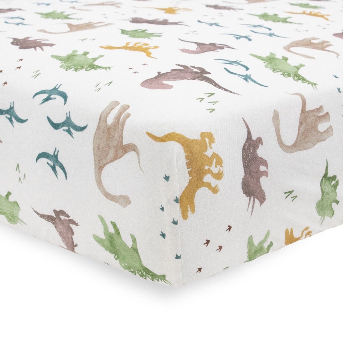 Drap de lit en tricot extensible - Dino Pals - Literie - Boutique LeoLudo - Little Unicorn