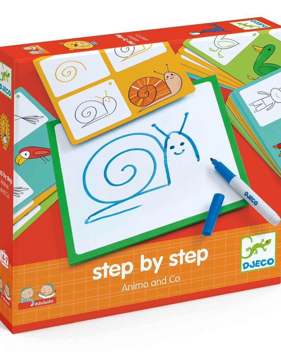 Eduludo - Step by step Animaux - Jeux éducatifs - Boutique LeoLudo - Djeco