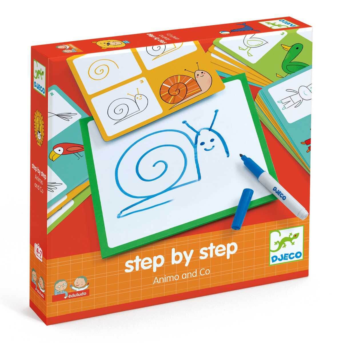 Eduludo - Step by step Animaux - Jeux éducatifs - Boutique LeoLudo - Djeco