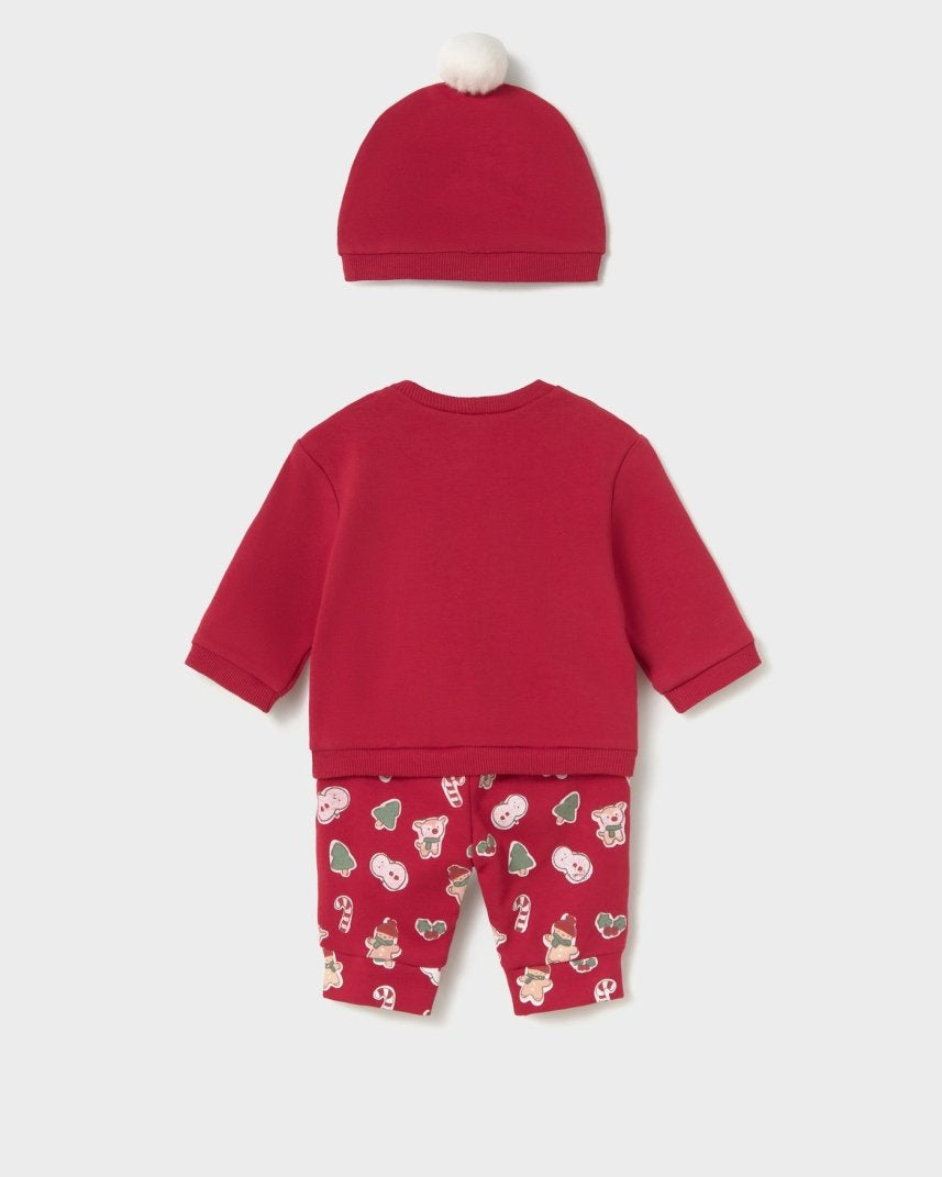 Ensemble 3 pièces de Noël Mayoral – Rouge -Vêtements- Boutique LeoLudo-Mayoral