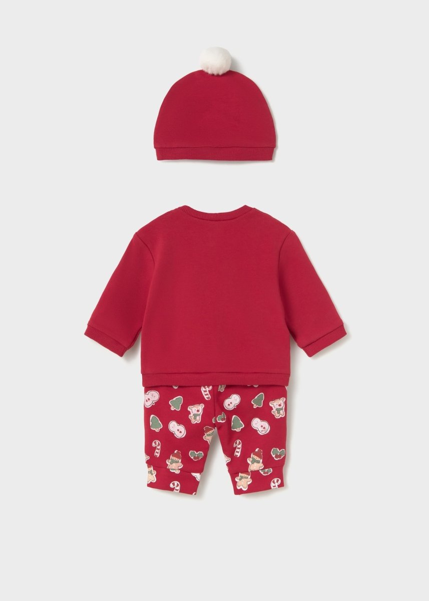 Ensemble 3 pièces de Noël Mayoral – Rouge -Vêtements- Boutique LeoLudo-Mayoral