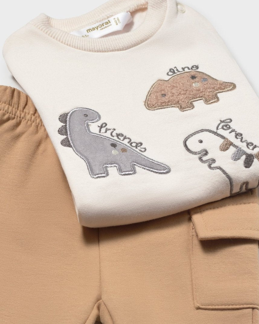 Ensemble 4 pièces en coton Mayoral – Caramel -Vêtements- Boutique LeoLudo-Mayoral