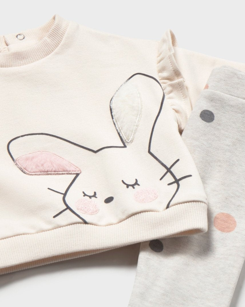 Ensemble 4 pièces en coton Mayoral – Lapins -Vêtements- Boutique LeoLudo-Mayoral