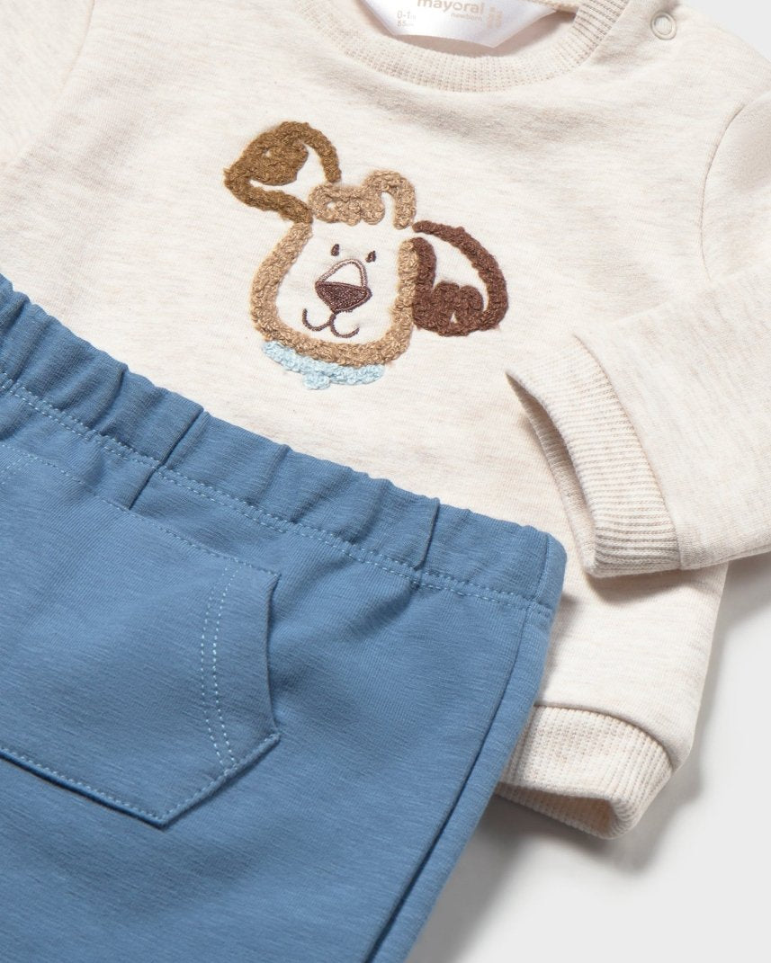 Ensemble 4 pièces en coton Mayoral – Petits Chiots -Vêtements- Boutique LeoLudo-Mayoral