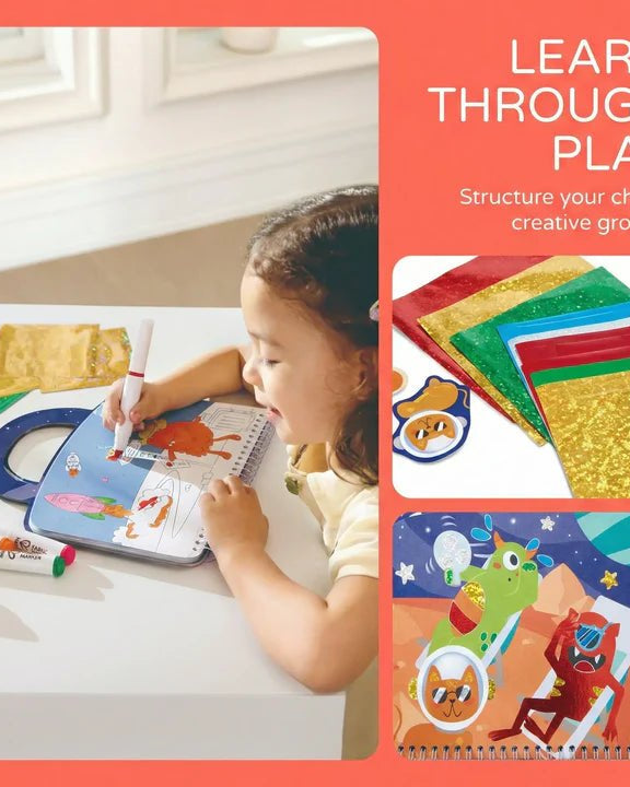 Ensemble créatif de voyage – Art métallisé intergalactique Hape - Art & bricolage - Boutique LeoLudo - Hape