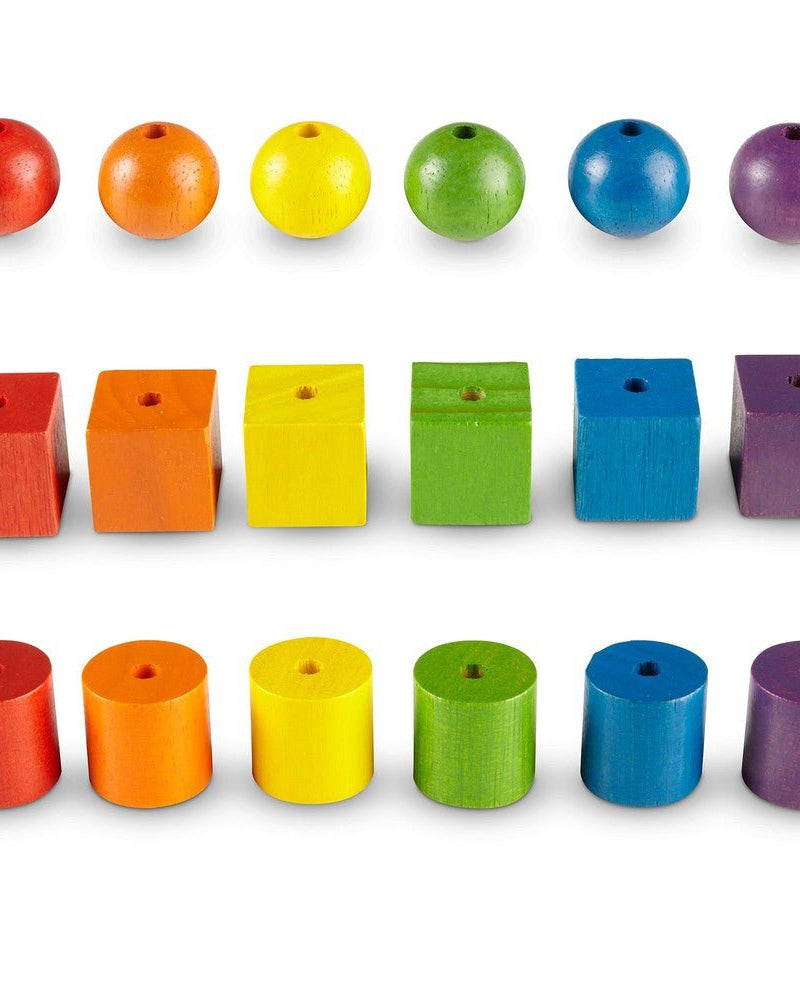 Ensemble d'activités de perles et cartes à motifs (130 pcs) - Jeux de motricité fine - Boutique LeoLudo - Learning Resources