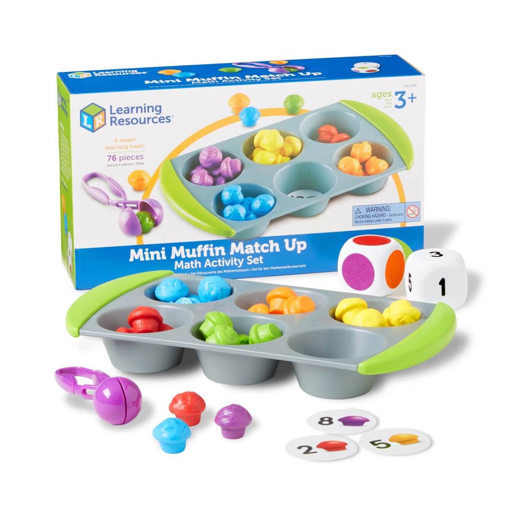 Ensemble d'activités mathématiques Mini Muffin Match Up-Learning Resources-Boutique LeoLudo
