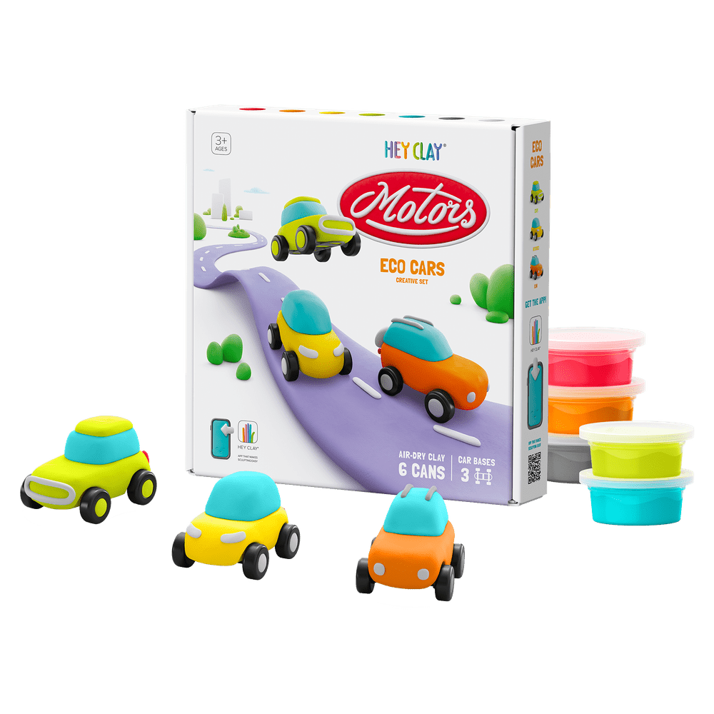Ensemble d'argile - Motors - Eco cars - Art & bricolage - Boutique LeoLudo - Hey Clay