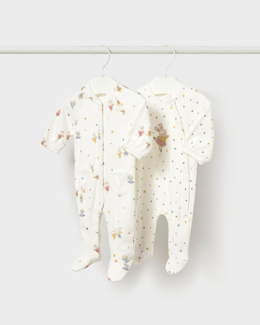 Ensemble de 2 dormeuses - Petites souris -Vêtements- Boutique LeoLudo-Mayoral