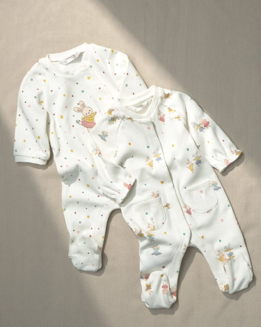 Ensemble de 2 dormeuses - Petites souris -Vêtements- Boutique LeoLudo-Mayoral