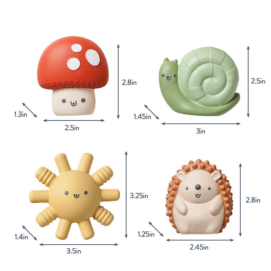 Ensemble de 4 jeux pour le bain - Nature - Jouets de bain - Boutique LeoLudo - Itzy Ritzy Canada