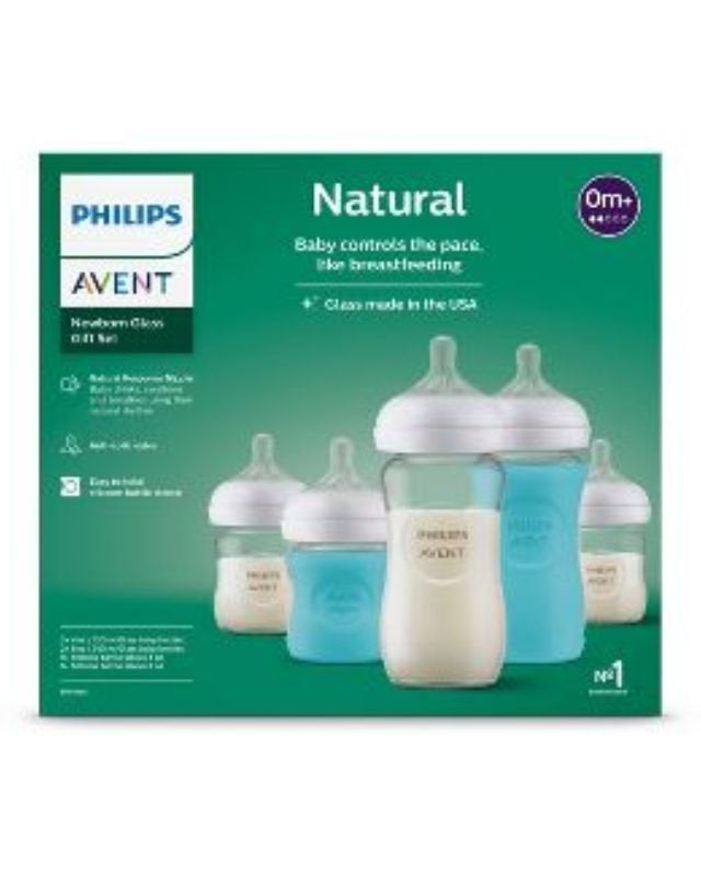 Ensemble de bouteilles en verre naturel -Biberons- Boutique LeoLudo-Philips Avent