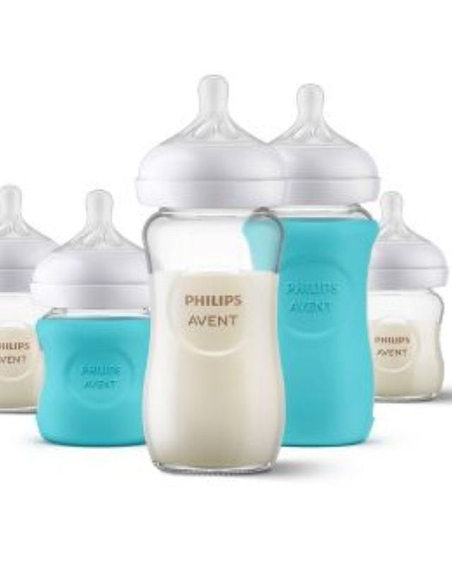 Ensemble de bouteilles en verre naturel -Biberons- Boutique LeoLudo-Philips Avent