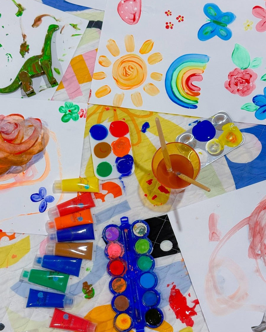 Ensemble de peinture à la gouache – 8 couleurs -Art & bricolage- Boutique LeoLudo-Connetix