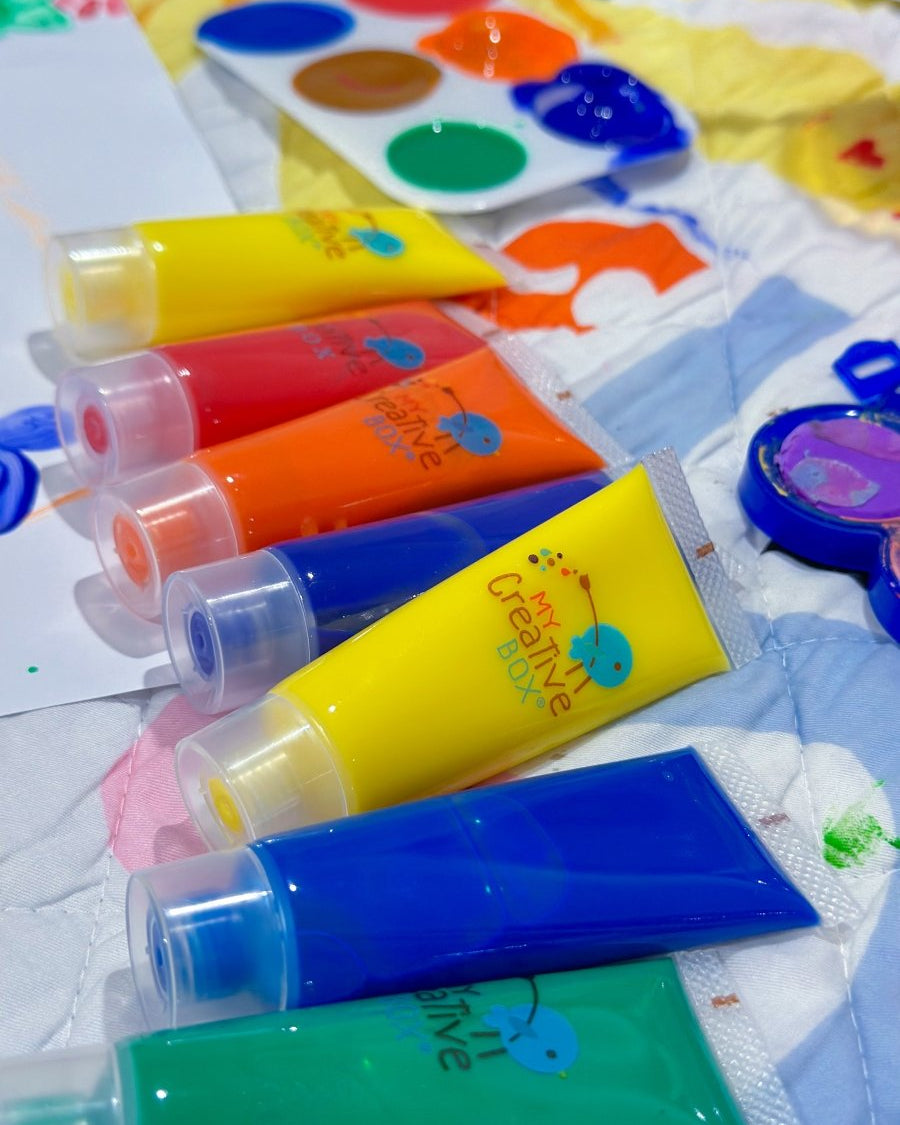 Ensemble de peinture à la gouache – 8 couleurs -Art & bricolage- Boutique LeoLudo-Connetix