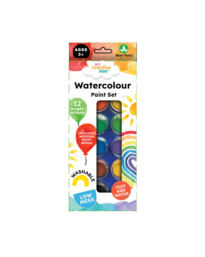 Ensemble de peinture à l'aquarelle – 12 couleurs -Art & bricolage- Boutique LeoLudo-Connetix